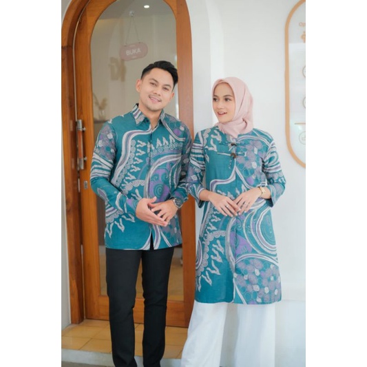 ATASAN BATIK COUPLE MODERN ABSTRAK CHINESE LOOK || ATASAN KERJA || M-L-XL-XXL-3L