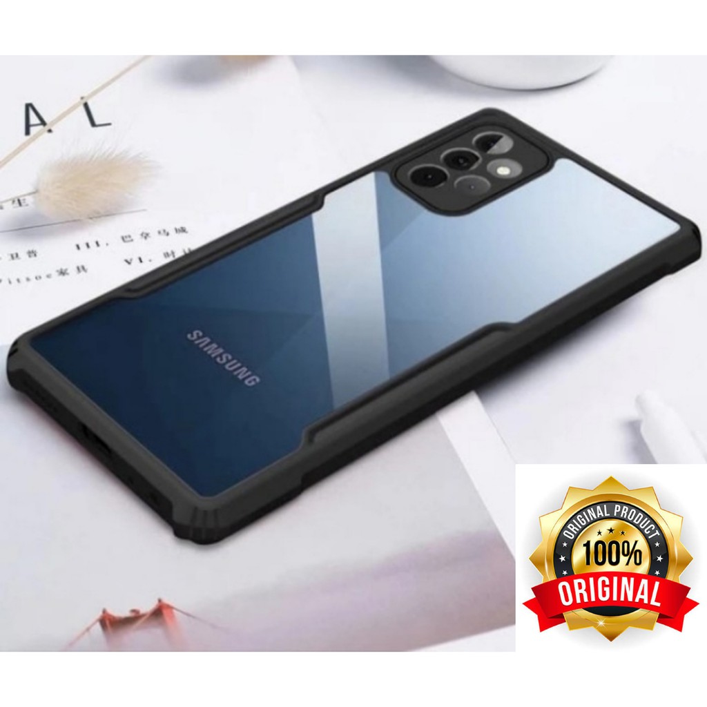 Hard Case Samsung A32 / Samsung A52 / Samsung A72 Armor Transparant Protector Back Case Handphone