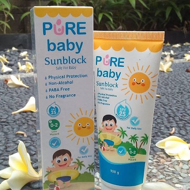 Pure BB Baby SunBlock SPF 25 Pure Baby Sun Blok Bayi dan Anak-anak