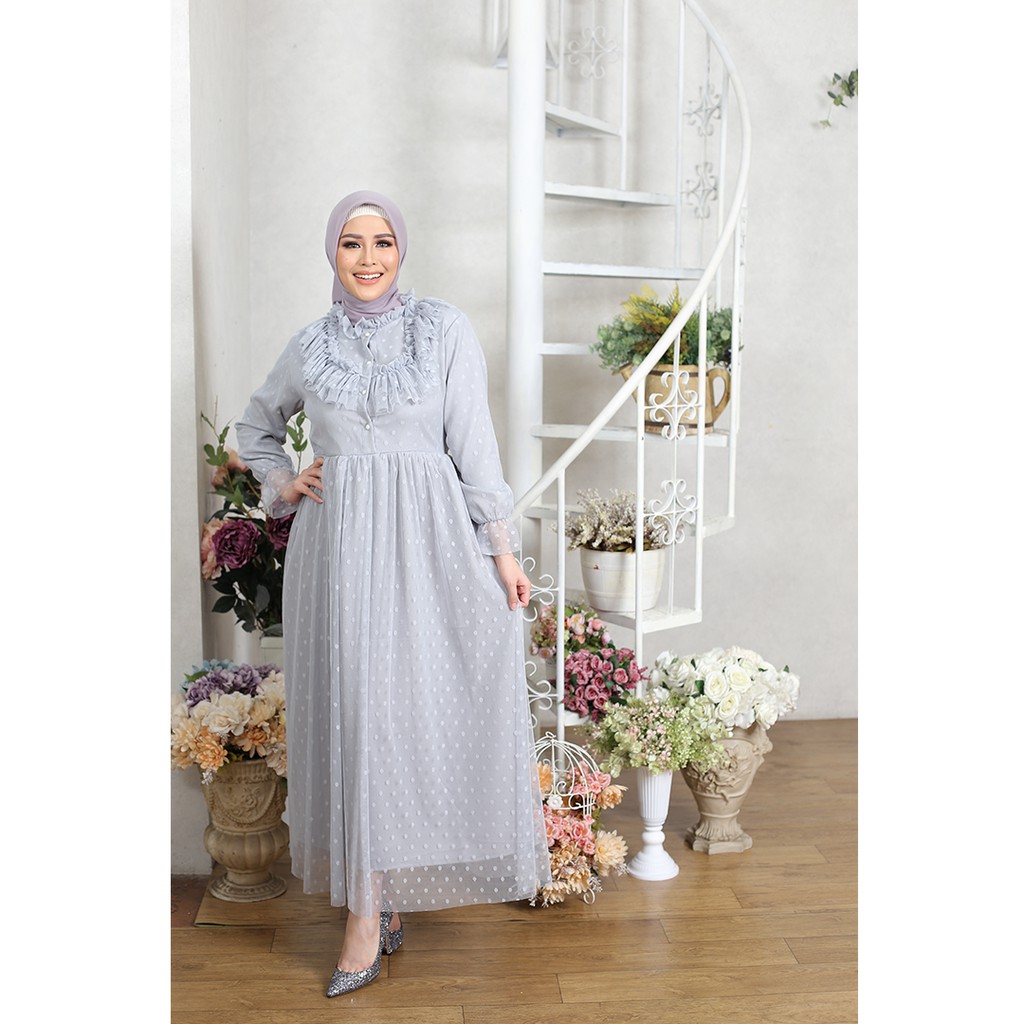 Baju Gamis Polkadot Furing TAM04P