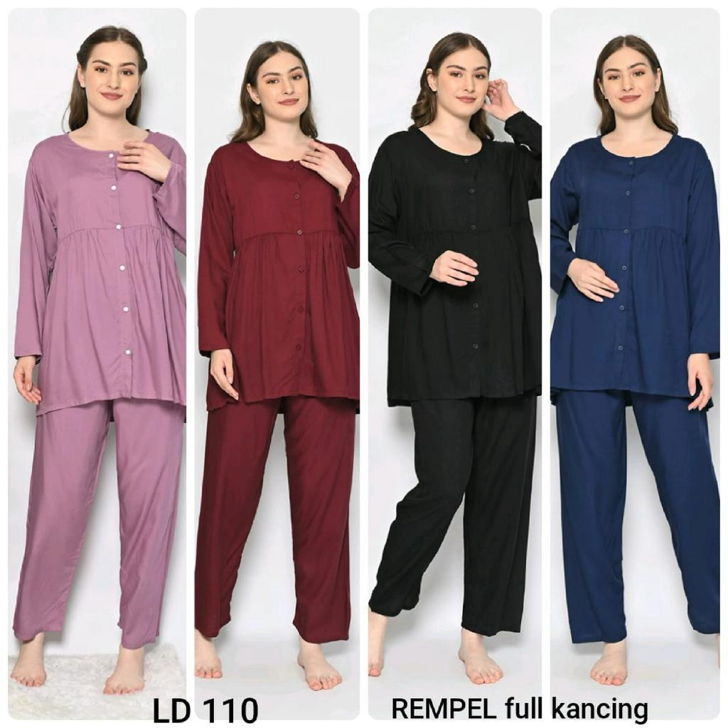 SETCEL RAYON PIYAMA REMPEL FULL KANCING