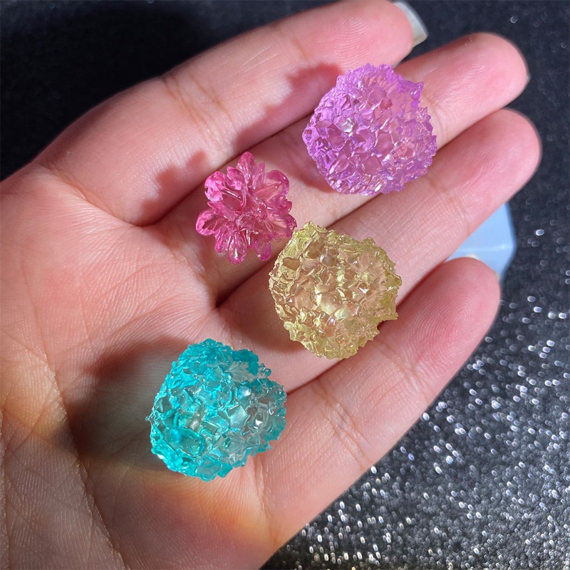 SIY  Simulation Stone Crystal Epoxy Resin Mold Decorations Pendant Chocolate Cake Silicone Mould DIY Crafts Jewelry Making Tools