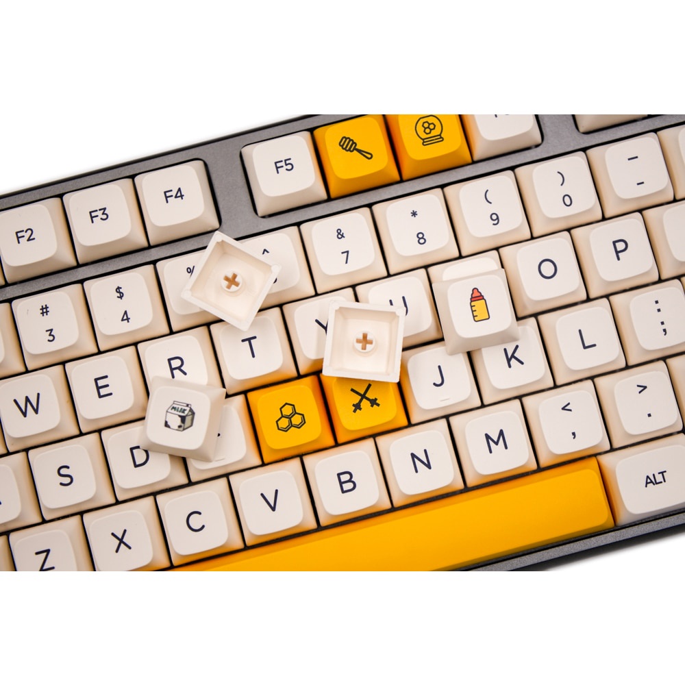 Bee Avocado 138 Xda Keycap Tombol Keyboard Mekanik Bahan Pbt Gaya Jepang Untuk Filco / Duck / Ikbc Mx