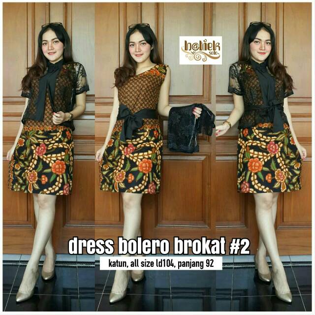 Dress Bolero Brokat 2 Shopee Indonesia