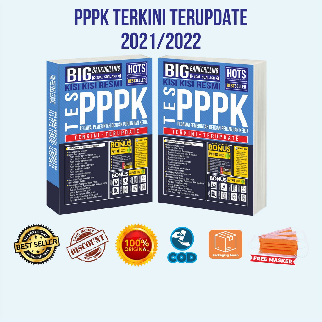 Buku PPPK 2021 Buku CPNS Big Bank Drilling Kisi Kisi Resmi Tes PPPK Terkini Terupdate PNS