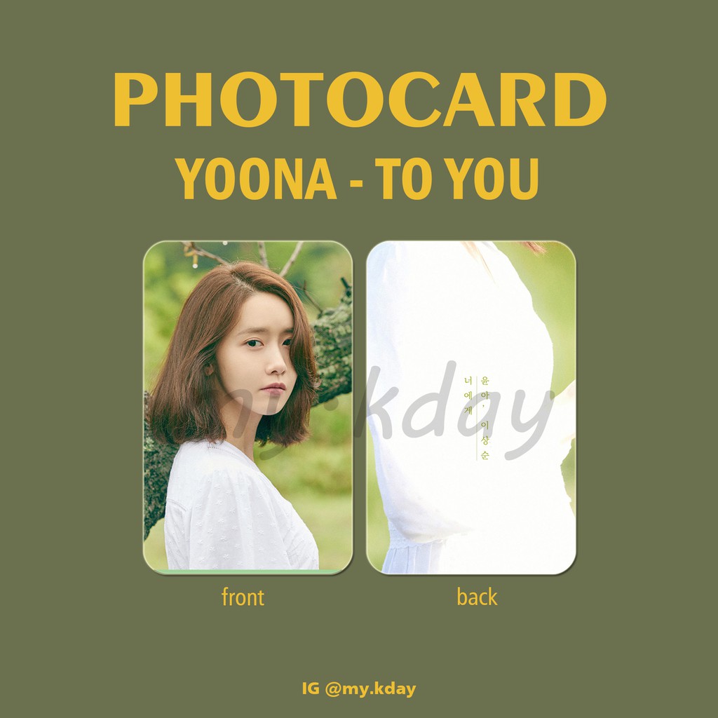 PC-0214, Unofficial Photocard YOONA To You 2 sisi
