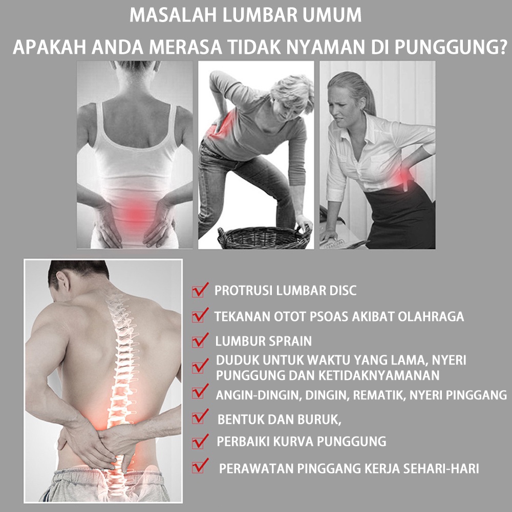 Korset Lumbal Tulang Belakang saraf kejepit pinggang Lumbal Sabuk Dukungan