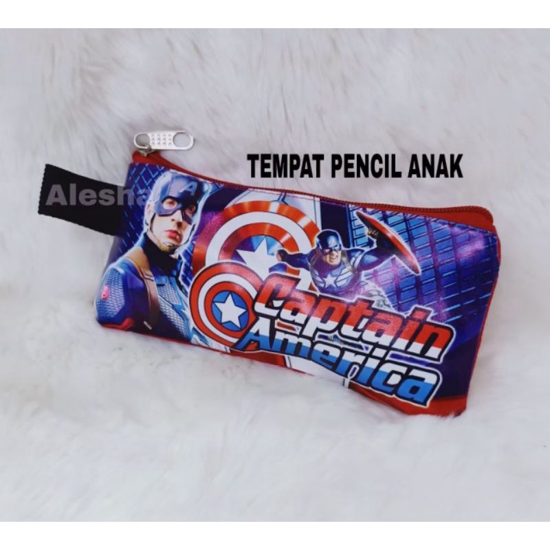 Tempat pensil anak sekolah karakter superhero / MURAH BINGITS