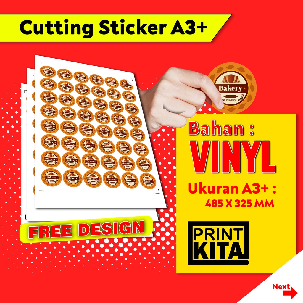 

Cutting Stiker Vinyl A3+ Free Design
