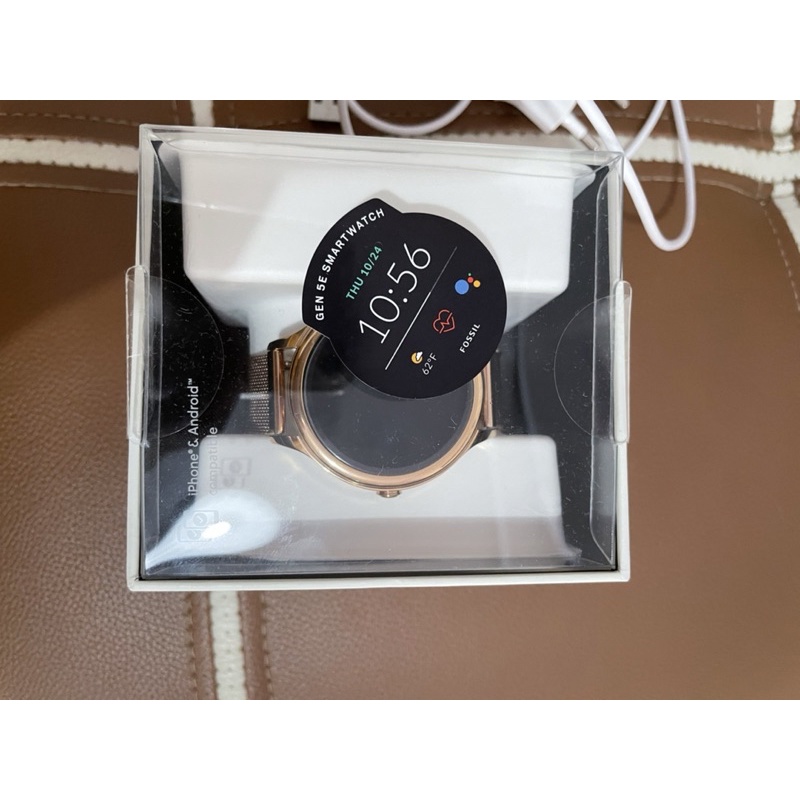preloved smartwatch fossil gen 5e rose gold mesh ftw6068  msih mulus n lengkap