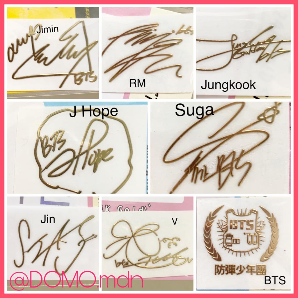 BTS STIKER ANTI RADIASI HP LAPTOP HOLOGRAPHY STICKER 24K GOLD BANGTAN BOYS ARMY SIGN