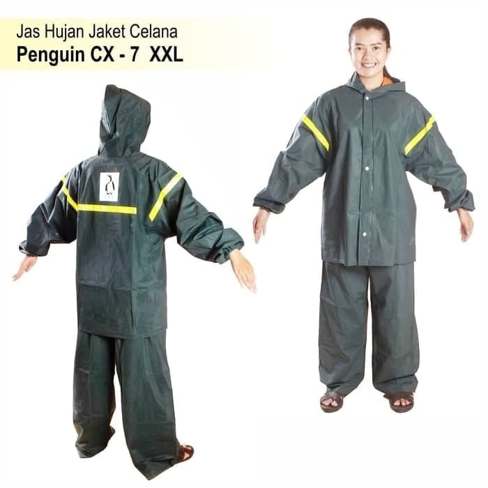 Jas Hujan Jaket Celana Merek Penguin's/Penguin CX7/CX-7/CX 7 XXL ORIGINAL