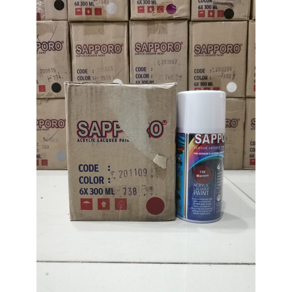 Cat Semprot Sapporo Paint 738 Maroon