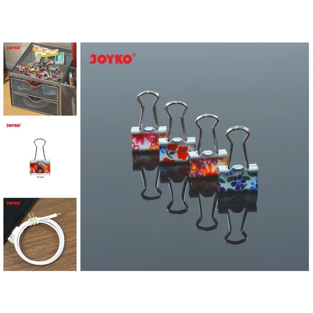 

binder clip / klip / penjepit kertas joyko 105fc1 / 1 drum 60 pcs