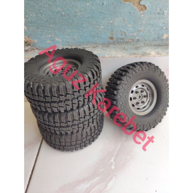 4-pcs Ban RC Car beadlock metal scx10 trx-4 D90