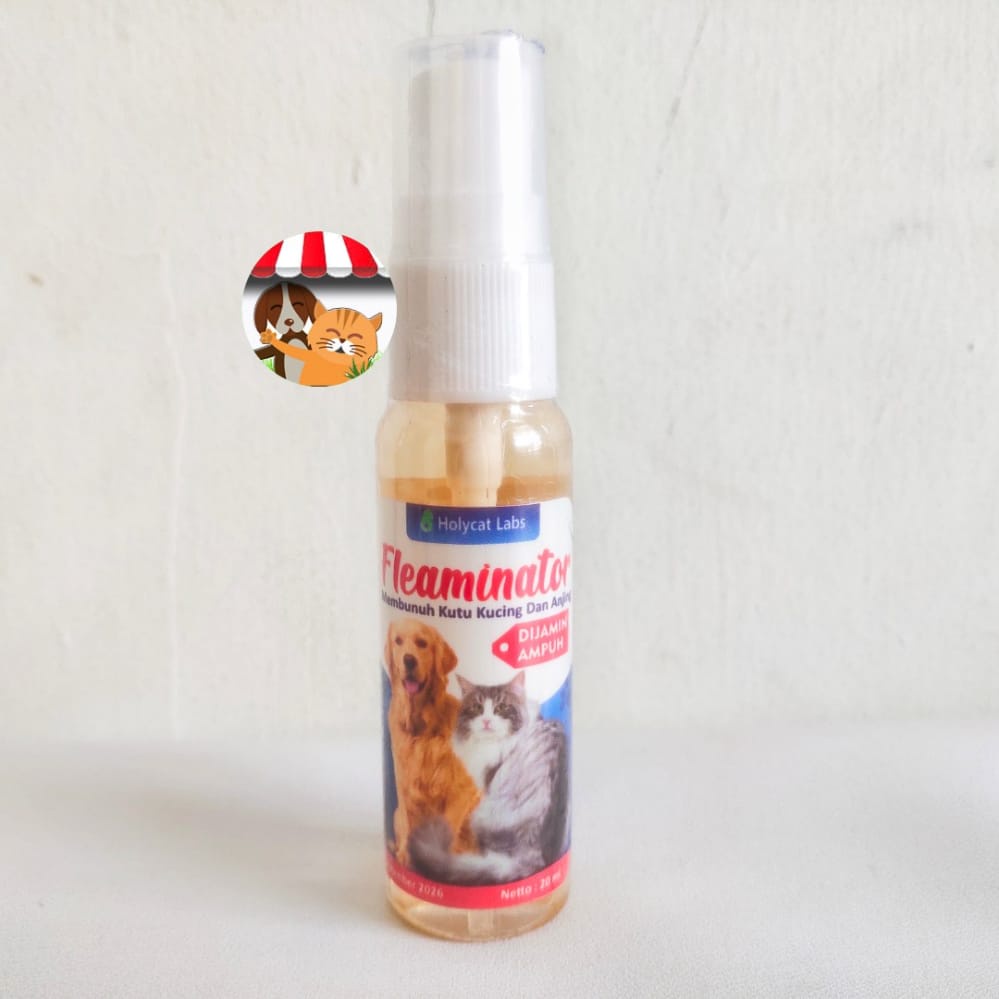 Obat Anti Kutu Kucing dan Anjing Fleaminator 100% Ampuh Membasmi Kutu