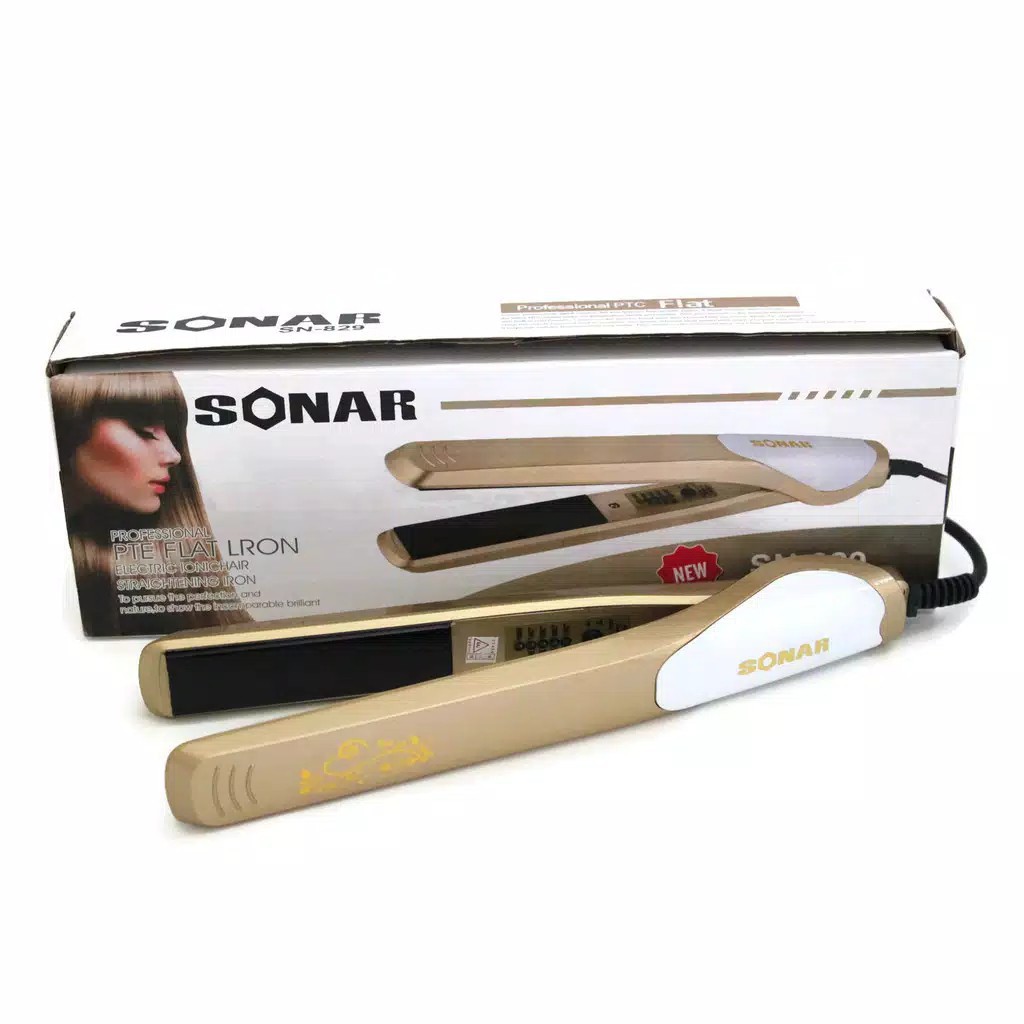 Sonar Catok Electric Ionic Hair Straightening - SN 829 original