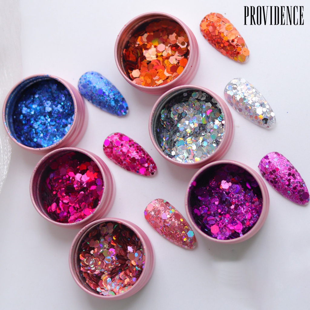 Payet Glitter Bentuk Segi Enam Ultra Tipis Untuk Dekorasi Nail Art Charms