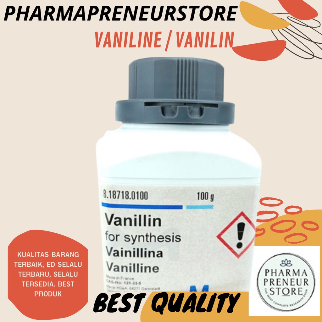 VANILINE / VANILI PRO ANALISA 1 GRAM MERCK BEST QUALITY