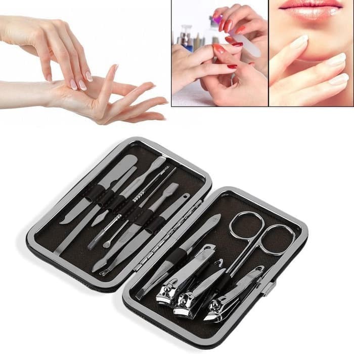 Nail Art set 12 in 1 Alat Manicure Pedicure Perawatan Kecantikan kulit