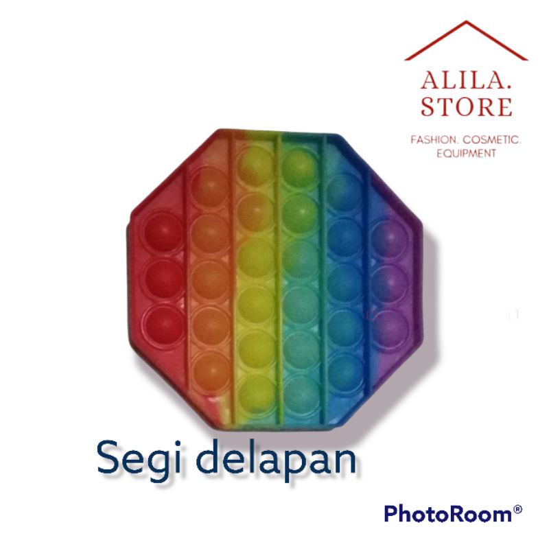 POP IT MAINAN ANAK VIRAL | DIAMETER 11-12 CM-Segi delapan