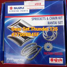 Gear Set Rantai Thunder 125 suzuki Asli Ori