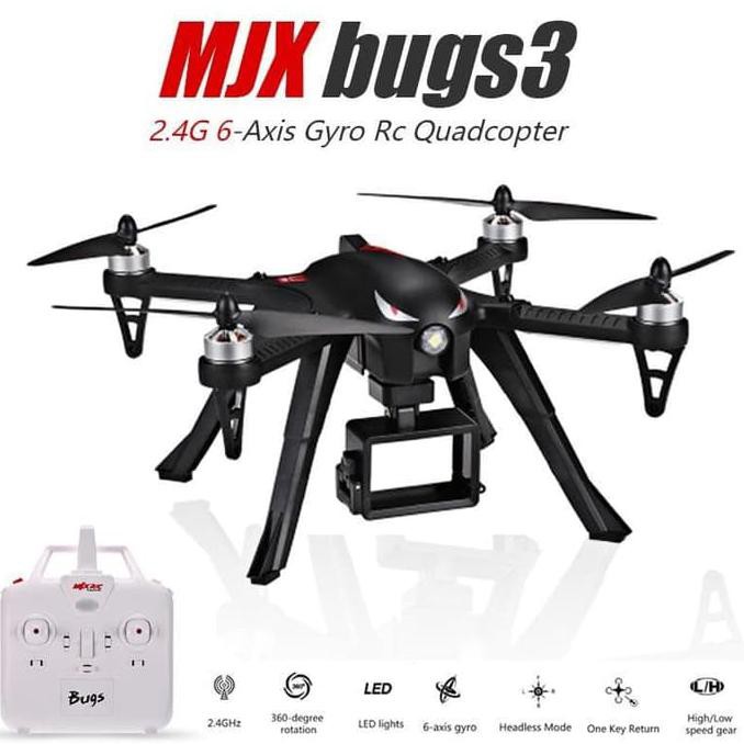 TERBARU  MJX B3 Bugs 3 Brushless Motor Bonus Gimbal Action Camera