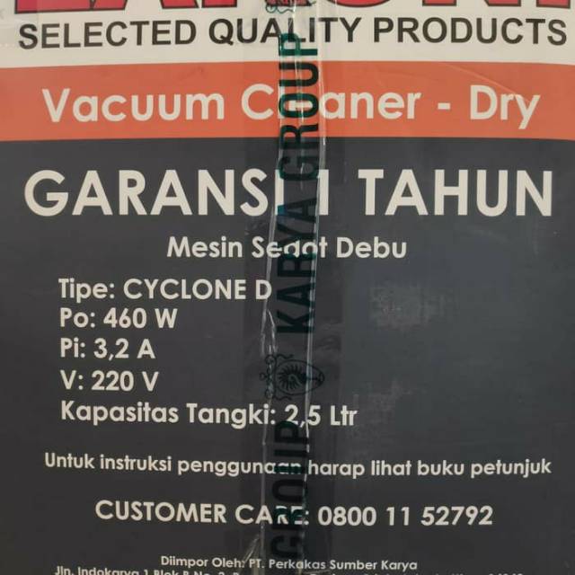 Vacuum Cleaner Lakoni Cyclone D Vacum Cleaner 460Watt