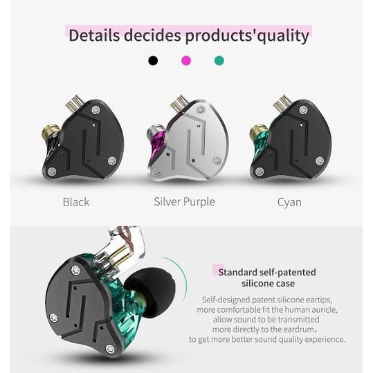 Earphone Knowledge Zenith KZ - ZSN IEM 1DD+1BA