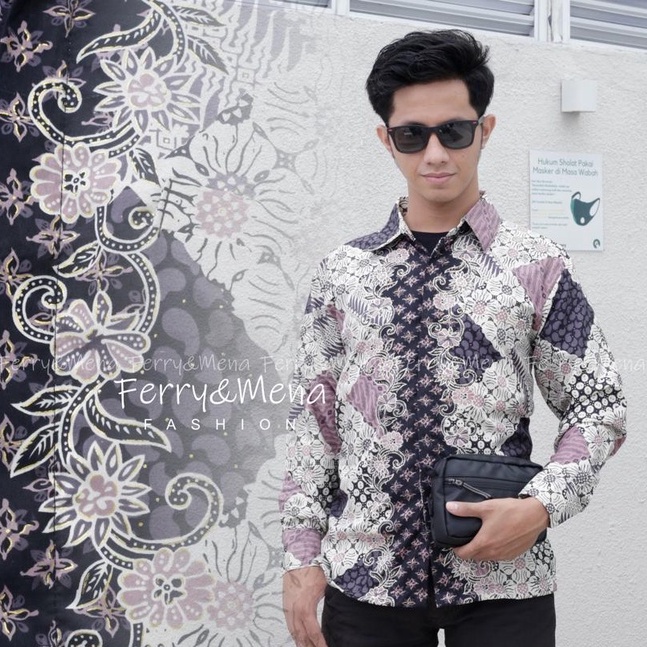 Kemeja batik pria modern / kemeja kondangan / kantor / kerja