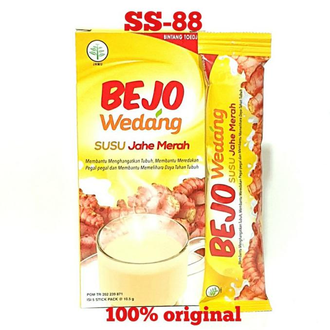 

JAMIN ORI BEJO WEDANG SUSU JAHE MERAH ~ ISI 5 STICK !!!