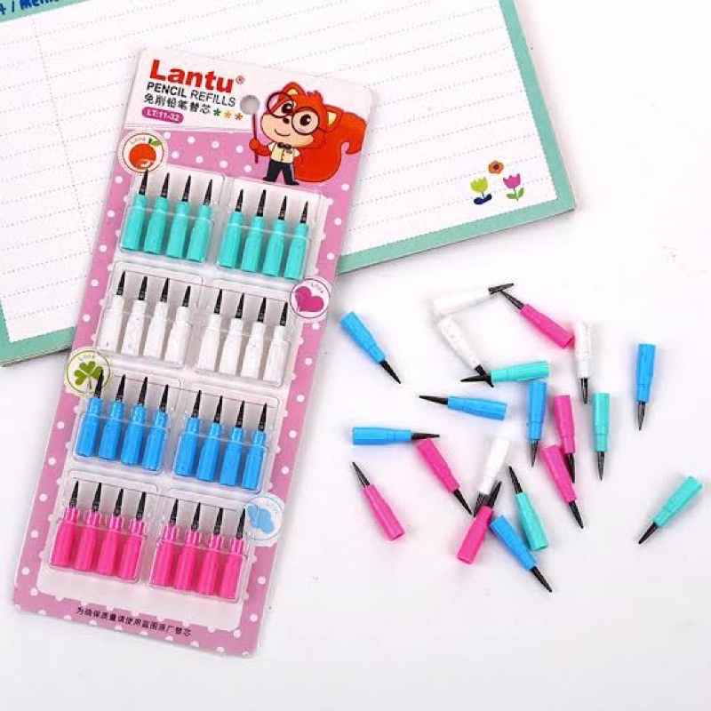 

ISI PENSIL MEKANIK LANTU LT-1-32 | REFILL MECHANICAL PENSIL ISI 38 Pcs