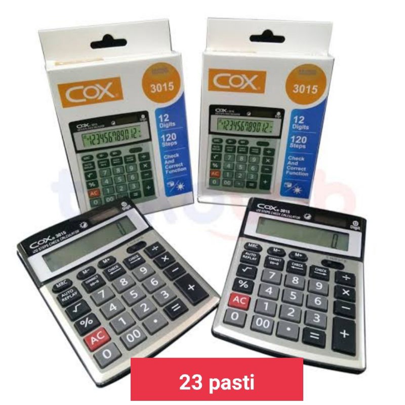 

calculator kalkulator dual power 3015 cox original