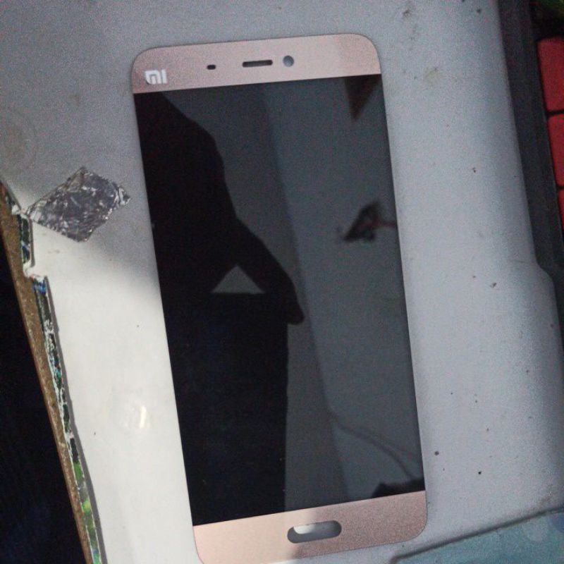 lcd xiaomi mi5 ori copotan warna rosegold
