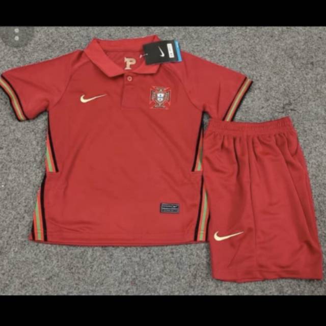 JERSEY BAJU  BOLA  KIDS ANAK PORTUGAL HOME OFFICIAL EURO  