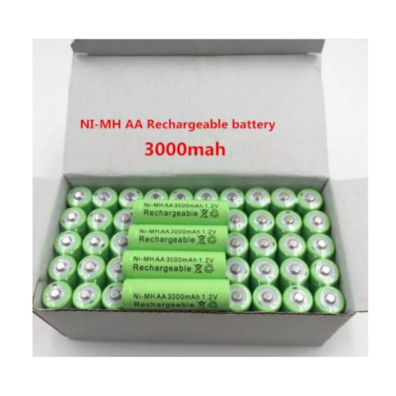 baterai cas AA A2 recharge 1.2v 3000 mah batere batrai senter mod Vape kipas USB mainan mobil mic