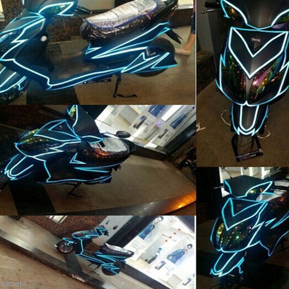 Stiker Peringatan Strip Pengaman Malam TOP Dekorasi Panggung Rumah Moto Luminous Tape