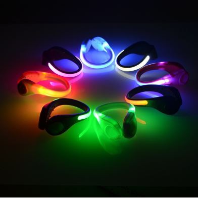 Klip Lampu Sepatu LED Safety Light Bicycle Bike Cycling Running Sport Olahraga Night malam hari