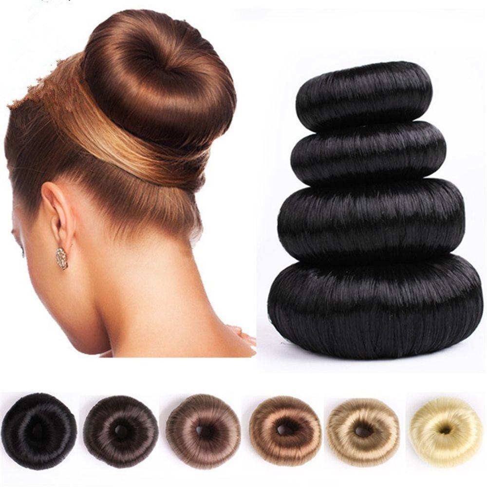 Nickolas1 Cincin Rambut Wanita Elegan Coklat Rambut Wig Hair Clip Hitam Bun Maker
