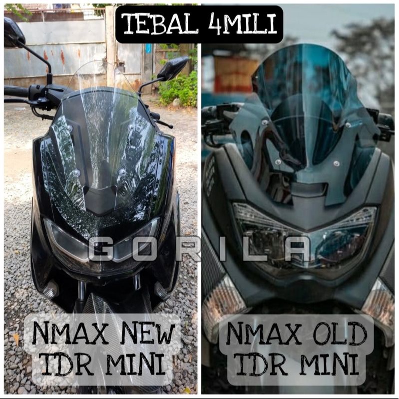 Windshield Nmax OLD/NEW MINI V2 TDR PENDEK, Ws Nmax OLD/NEW TDR MINI