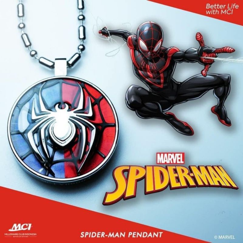 Kalung kesehatan pendant Spiderman MCI