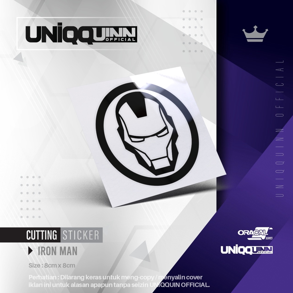 

UQ Stiker Iron Man 02 | Cutting Stiker Iron Man