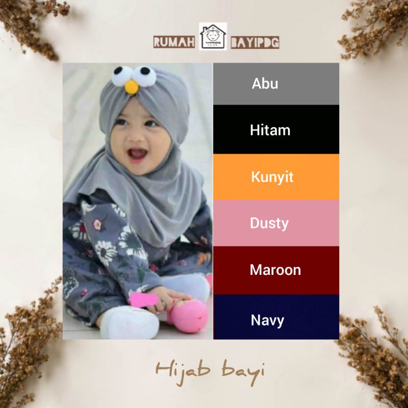 [rumahbayipdg] Hijab elmo bayi &amp; anak || jilbab kerudung bayi