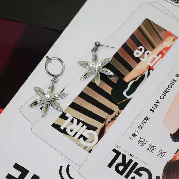 EE0436 - Anting JEPIT Tanpa Tindik Pria Wanita Kpop Korea BTS EXO NCT