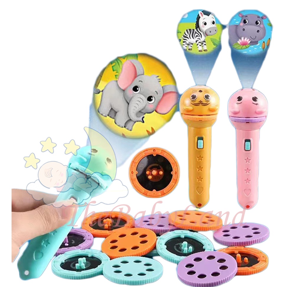 [1KG 38PCS] Babyland Mainan Edukasi Anak Senter Proyektor Gambar Fun Flashlight