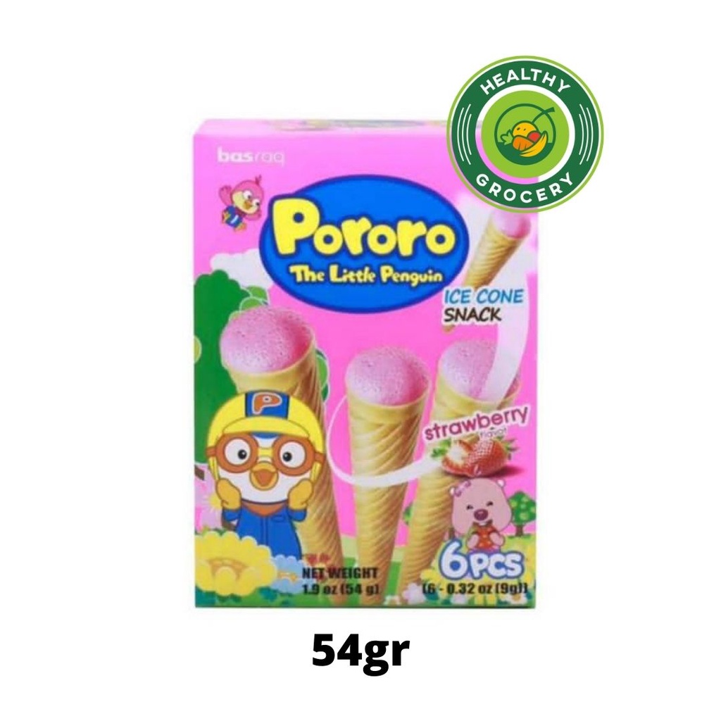 Pororo The Little Penguin Ice Cone Snack 54gr All Varian