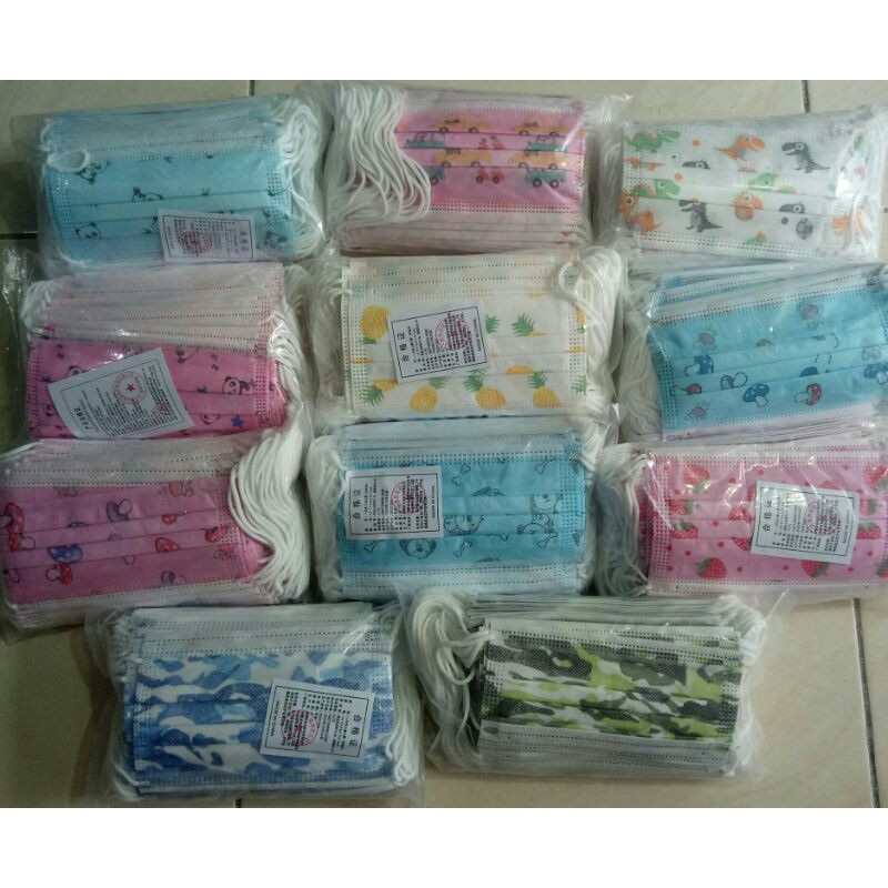 MASKER ANAK 3 PLAY/ 1 BOX ISI 50 PCS