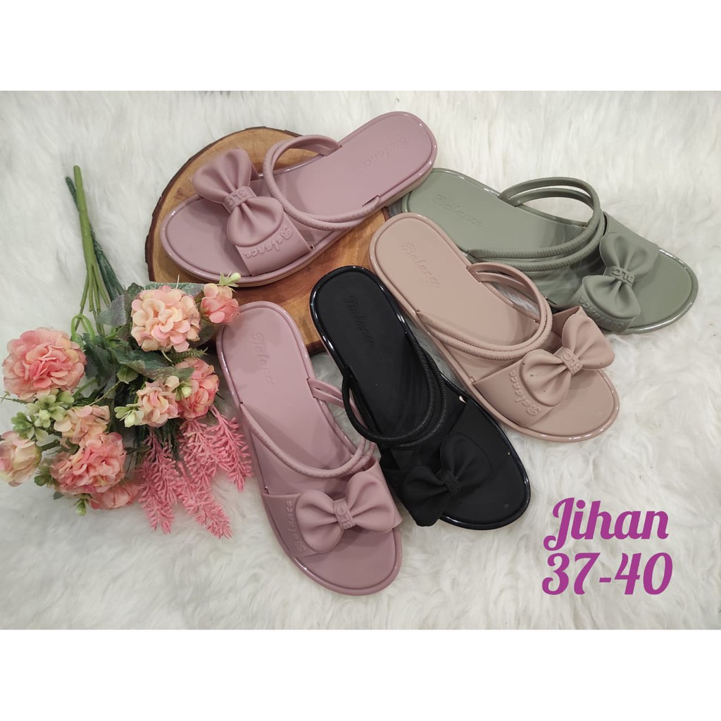 Sandal Balance Jihan Slop Pita Jelly Empukk