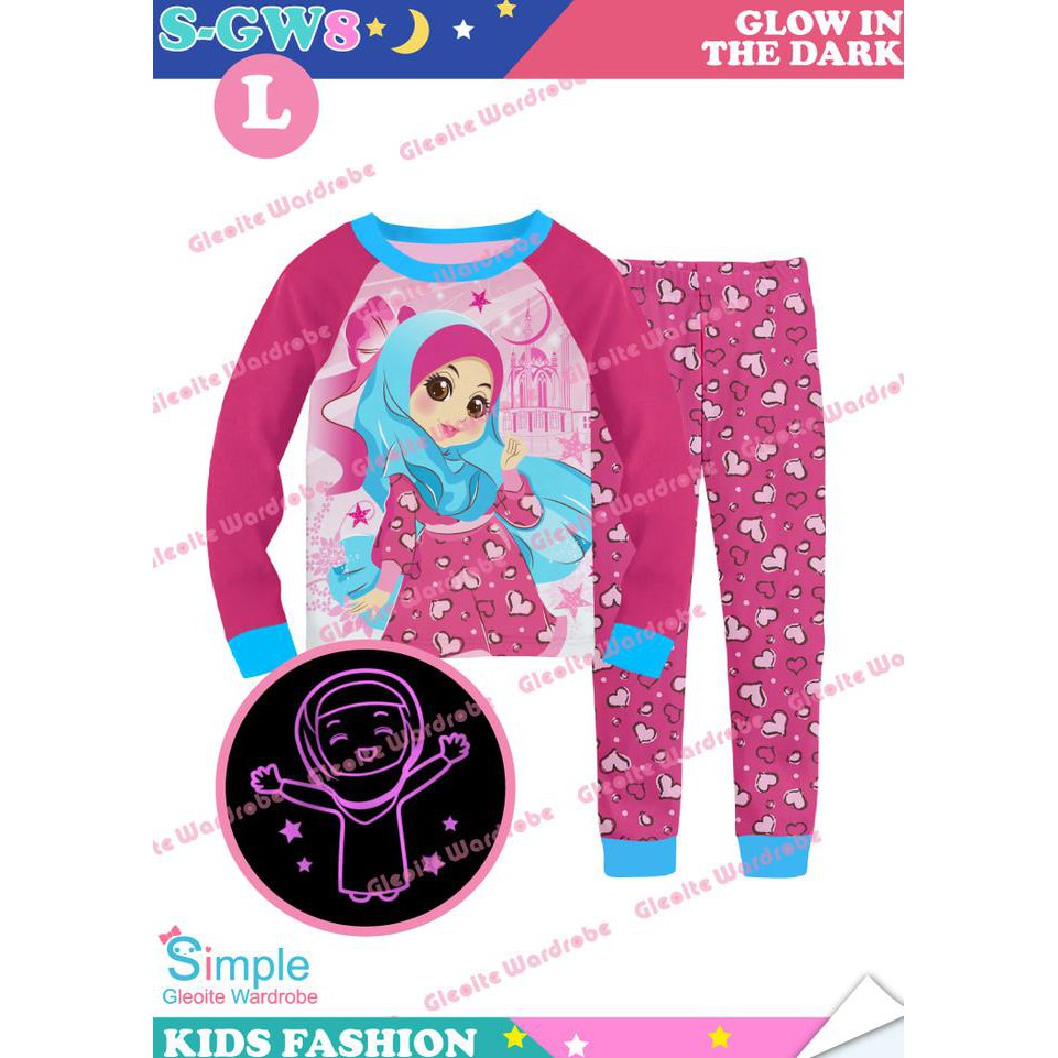  Baju  Tidur Anak Glow  In The Dark  BAJUKU