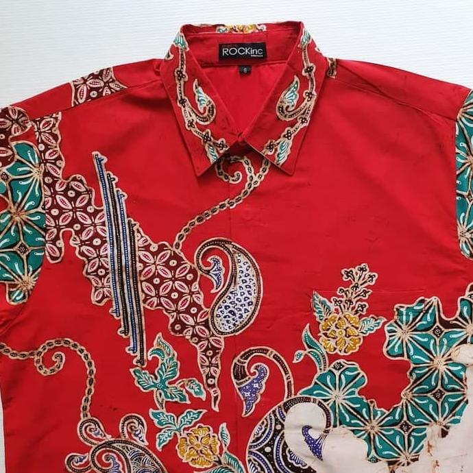 Batik Kemeja Big Size Merah bigboyLOOKSGOOD #bigboyLOOKSGOOD